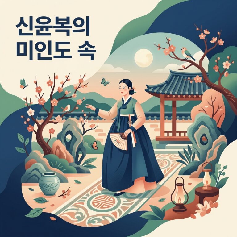 신윤복의 미인도 속 조선 후기 여성 복식 트렌드