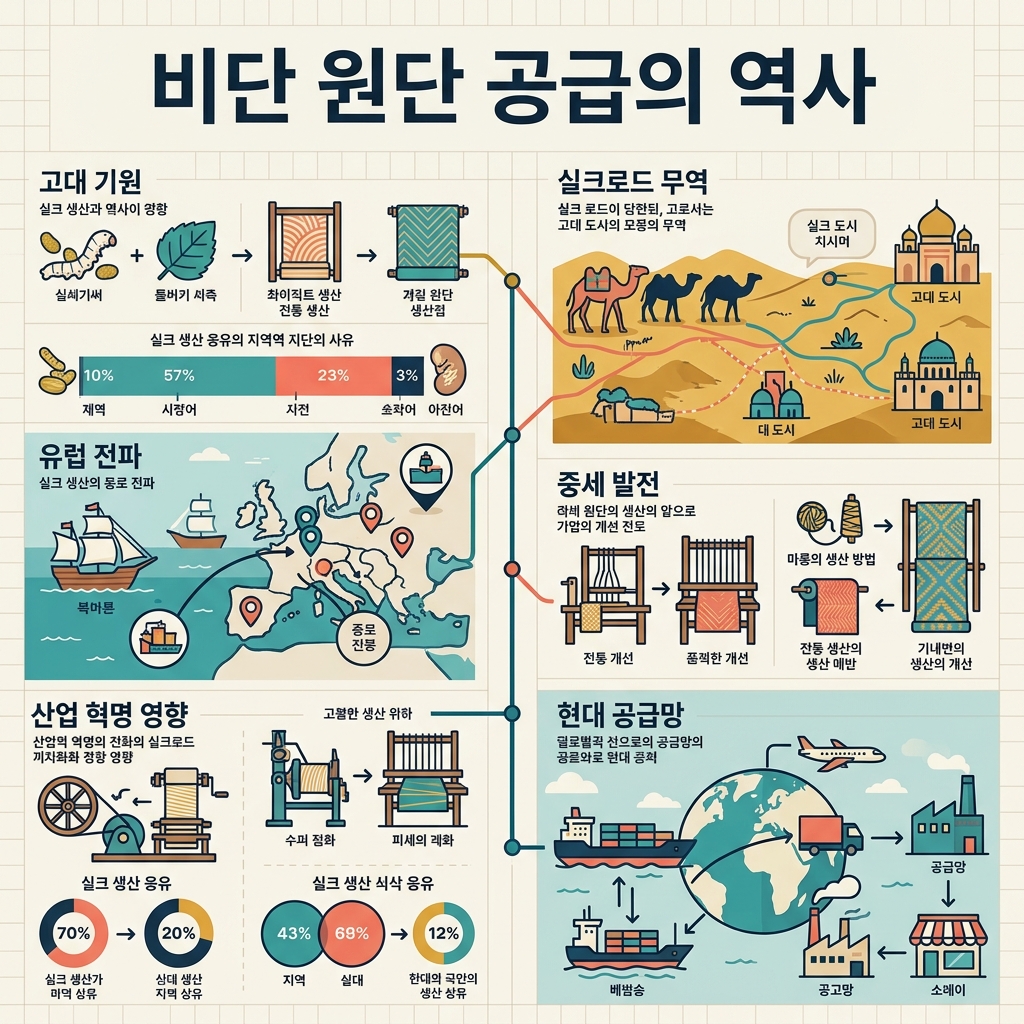 왕실 재정 기록으로 본 비단 원단 공급의 역사 제품 이미지