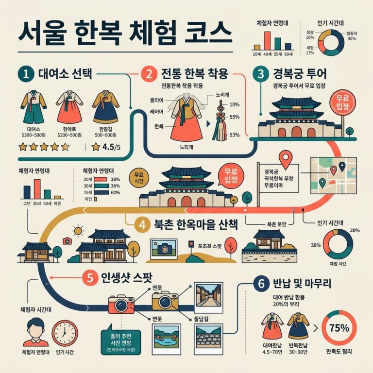 외국인 친구와 함께 떠나는 서울 한복 지도