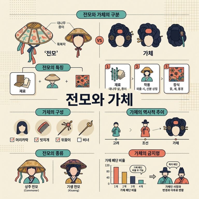 전모와 가체가 만든 조선의 트렌드