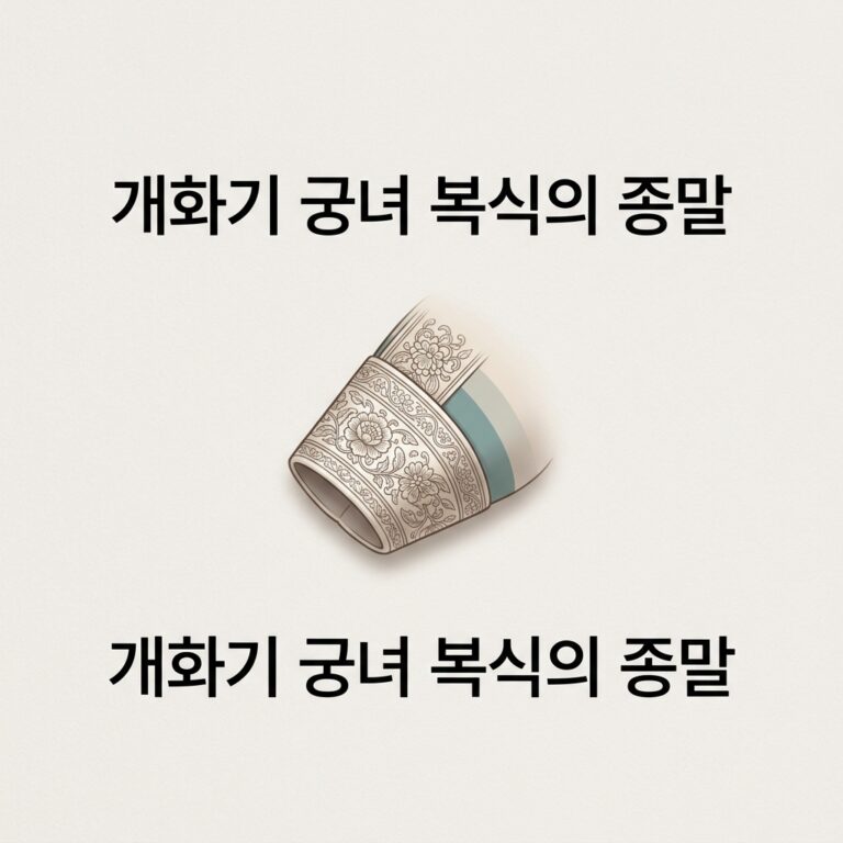 개화기 궁녀 복식의 종말