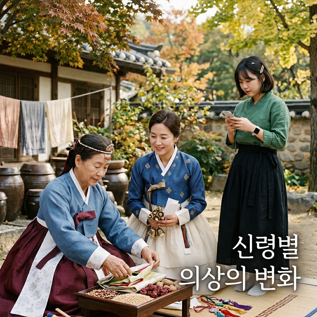 신령별 의상의 변화