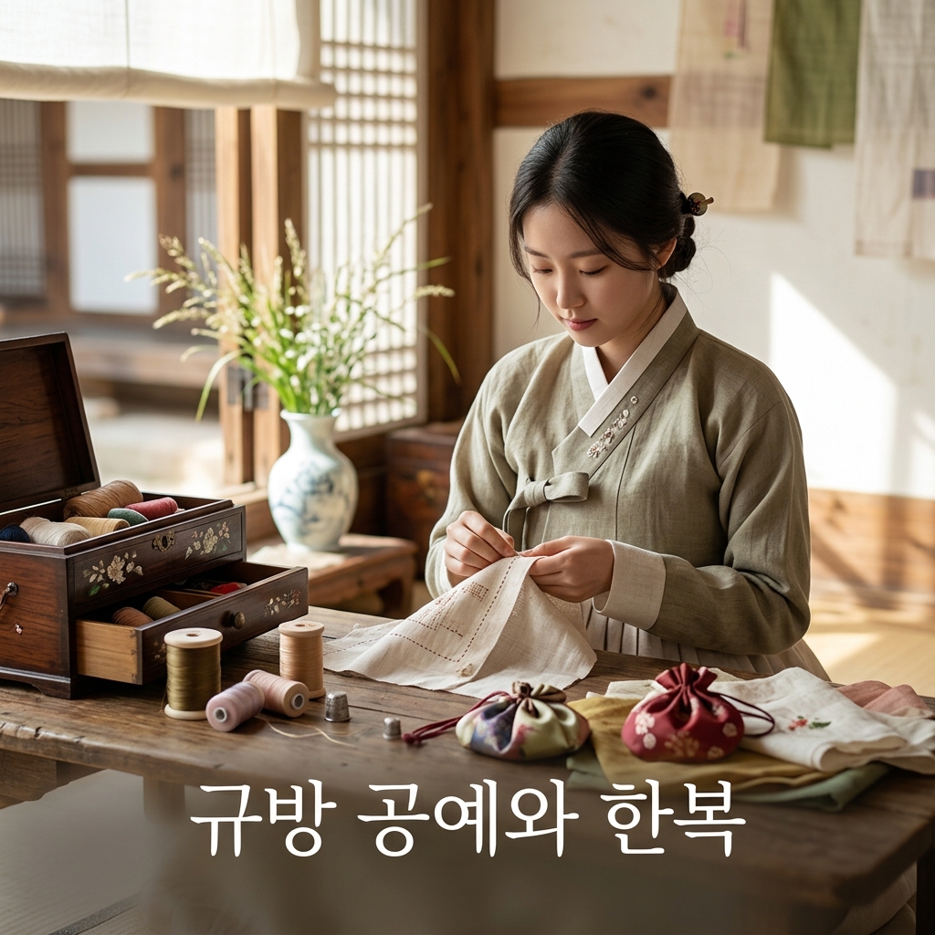 규방 공예와 한복에 투영된 절제된 화려함 제품 이미지