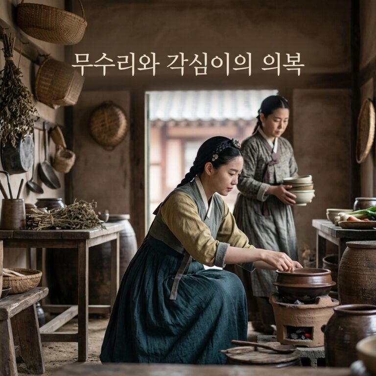 조선 시대 궁궐 노비 복식: 무수리와 각심이의 의복