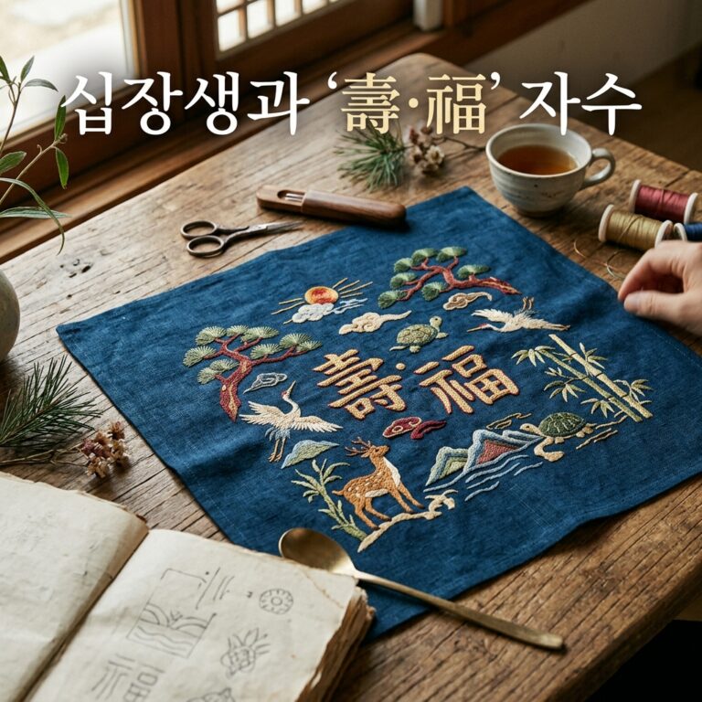 어르신 한복 속 십장생과 ‘壽·福’ 자수의 비밀