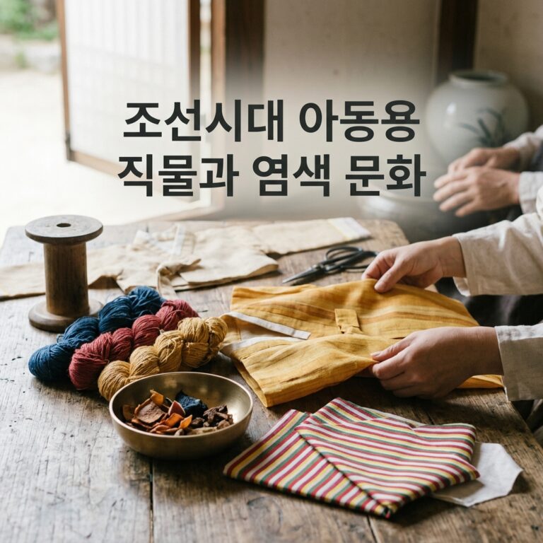 조선시대 아동용 직물과 염색 문화