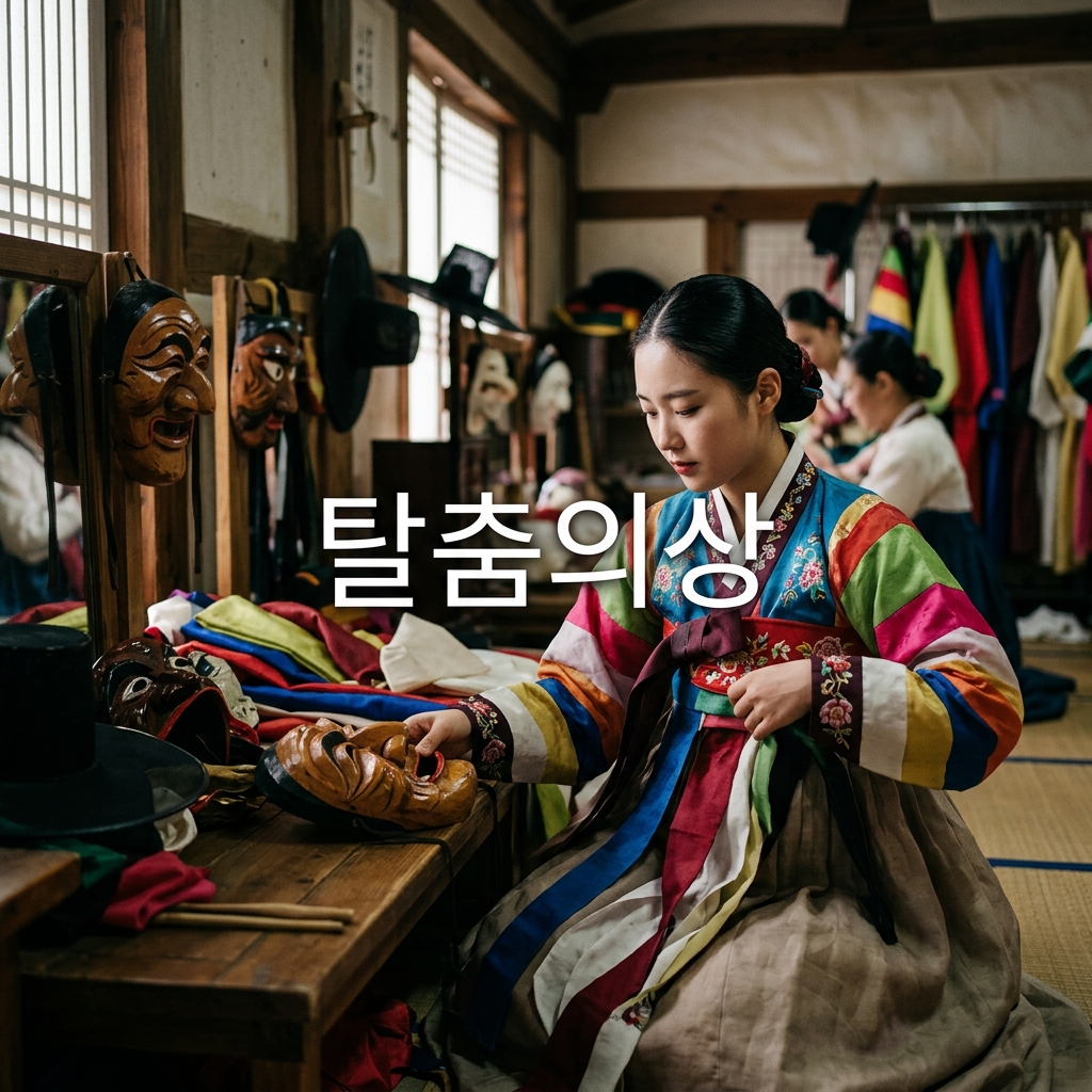 민속무용과 의례무용의 매개체, 탈춤의상 제품 이미지
