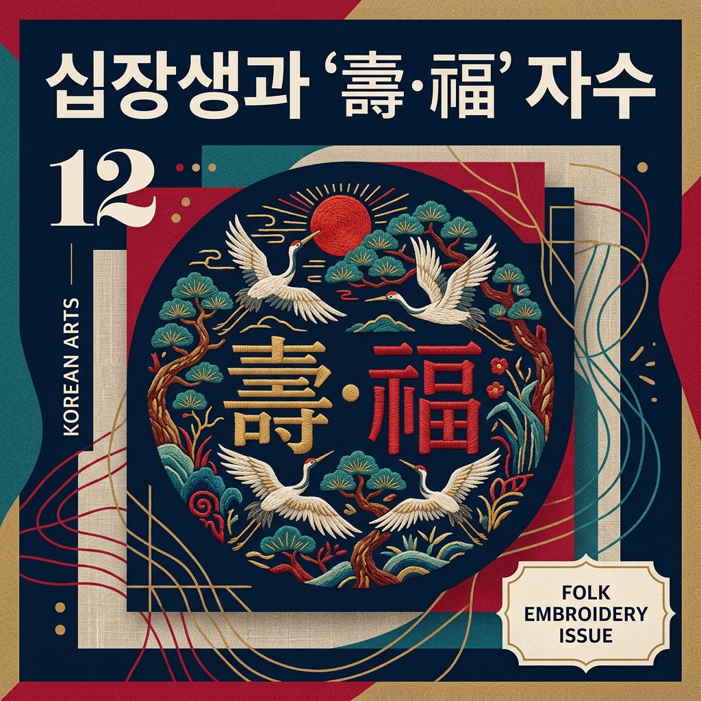 십장생과 ‘壽·福’ 자수