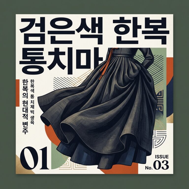 검은색 한복 통치마의 등장: 항아리 실루엣에서 날렵한 A라인