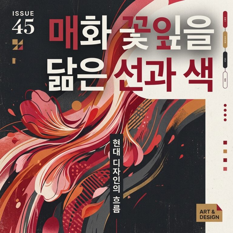 매화 꽃잎을 닮은 선과 색: 한국 전통 복식 속에 스며든 자연의 아름다움