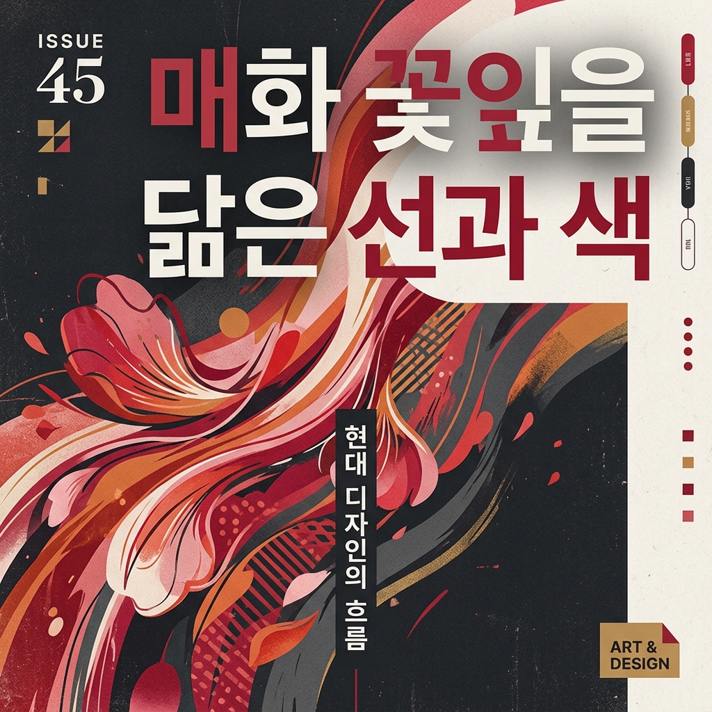 매화 꽃잎을 닮은 선과 색: 한국 전통 복식 속에 스며든 자연의 아름다움 제품 이미지