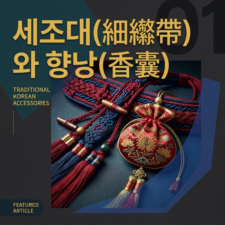 선비들의 비밀 주머니: 세조대(細絛帶)와 향낭(香囊)