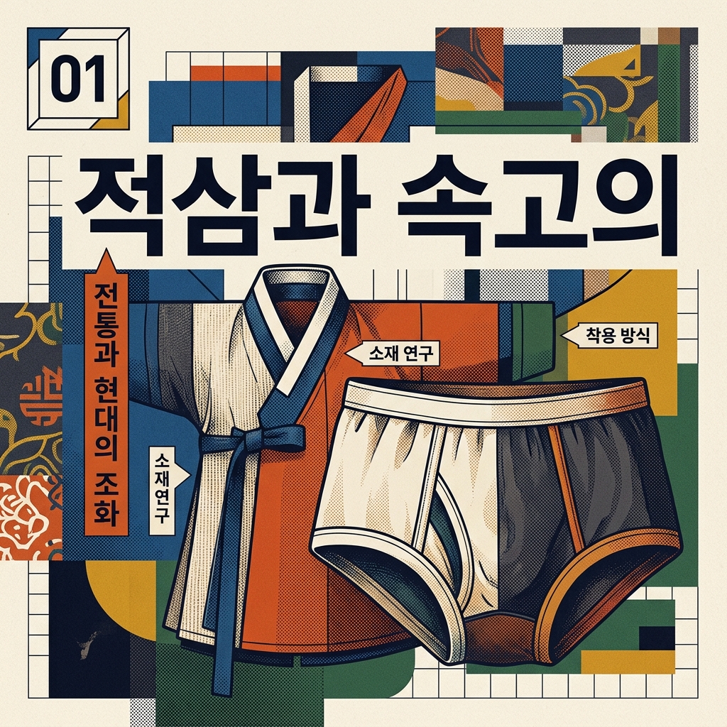 전통 남성 속옷의 종류: 적삼과 속고의의 기능성 제품 이미지