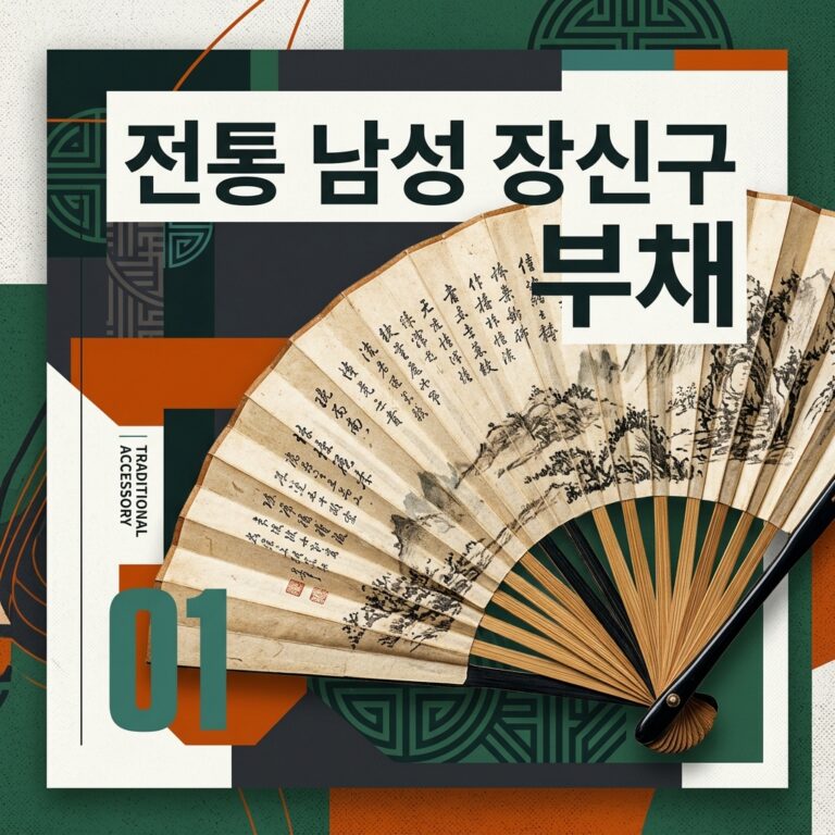 전통 남성 장신구: 선추(부채 장식)와 세조대의 색상별 격식