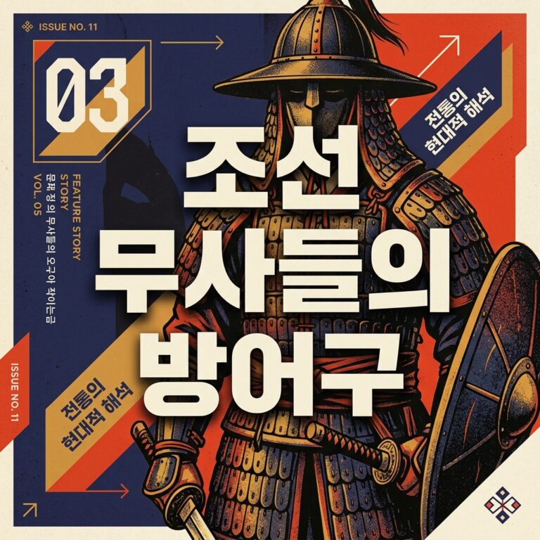 철판과 가죽을 엮어 만든 두정갑(頭頂甲)과 찰갑(札甲)의 과학적 구조