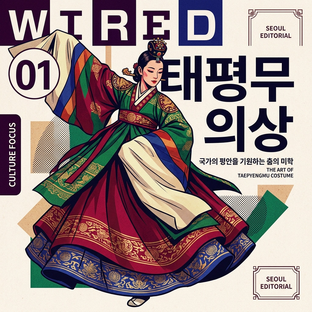 태평성대(盛代)의 염원, 태평무 의상의 화려한 미학 제품 이미지