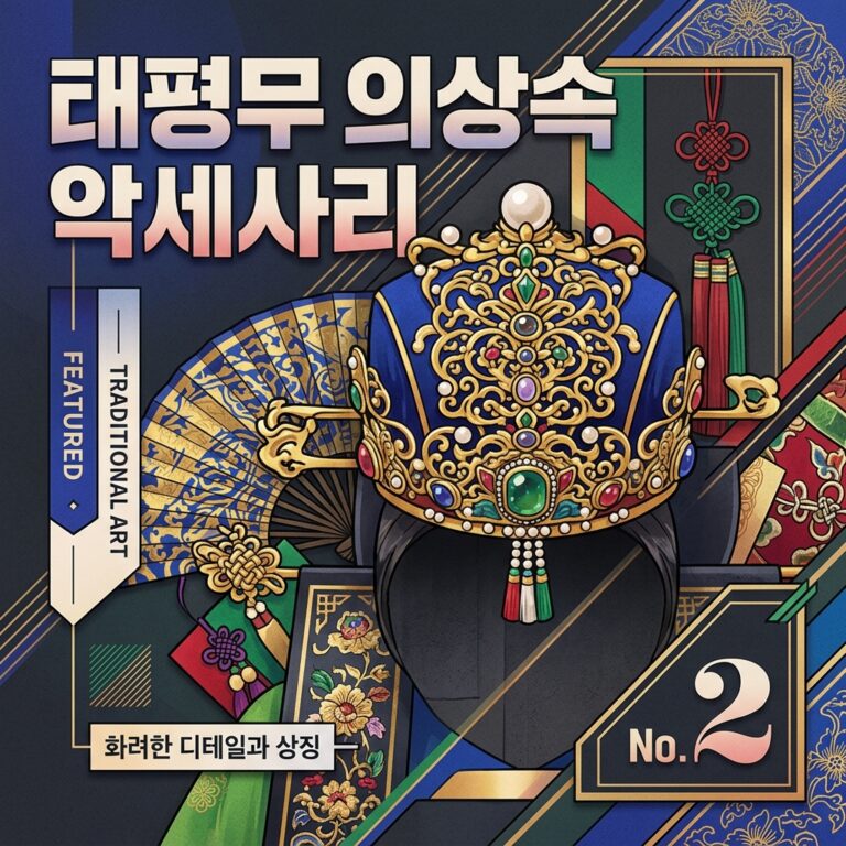 어염족두리부터 화관까지: 태평무 머리 장식과 수식(首飾)의 모든 것