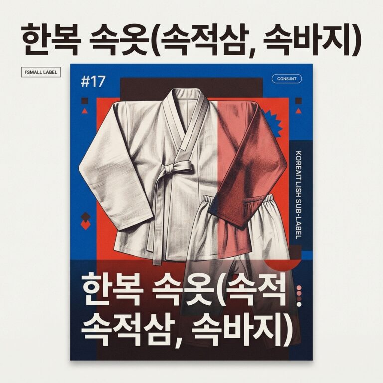 단아함의 완성, 한복 속옷(속적삼, 속바지)의 종류와 순서