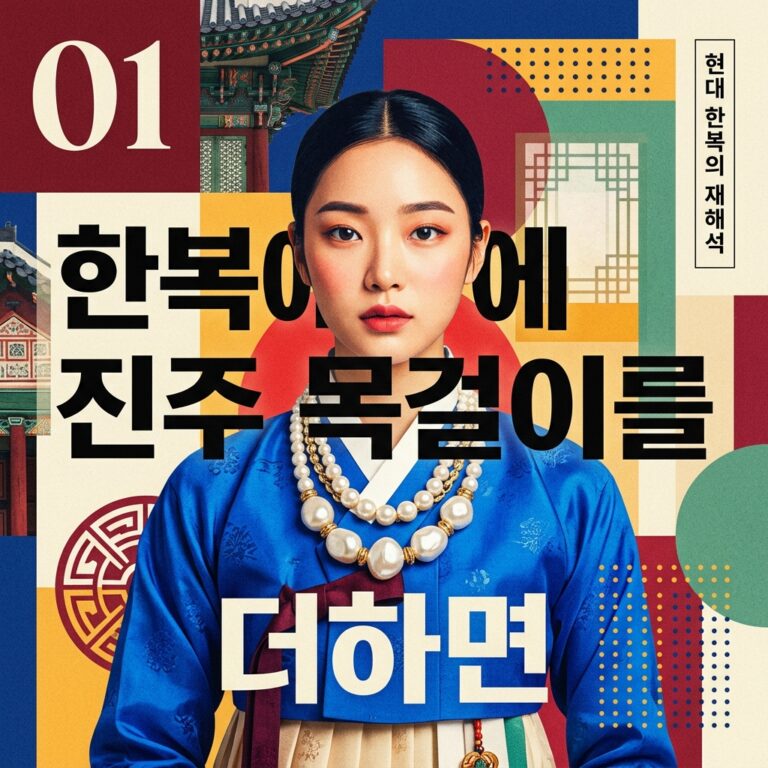 한복에 진주 목걸이를 더하면? 전통과 현대를 섞는 스타일링