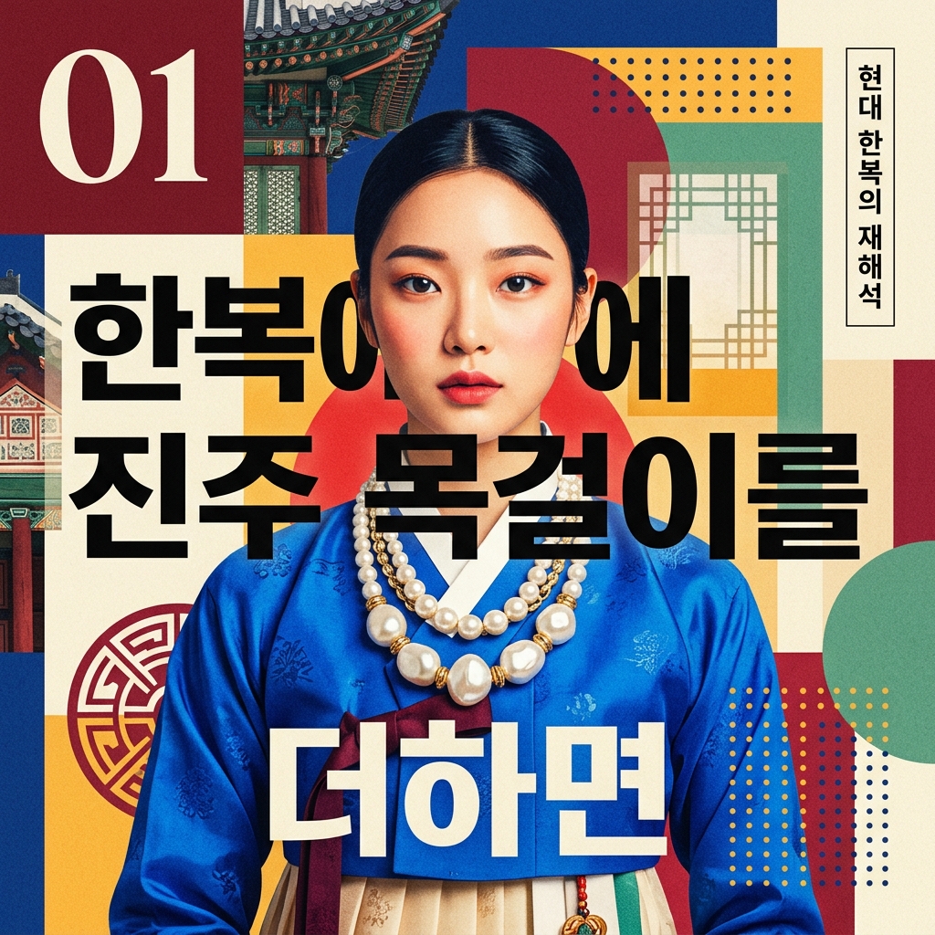 한복에 진주 목걸이를 더하면? 전통과 현대를 섞는 스타일링 제품 이미지