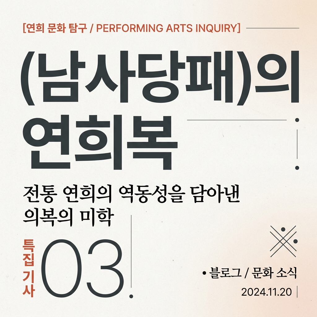 조선 유랑예인집단(남사당패)의 연희복 연구 제품 이미지