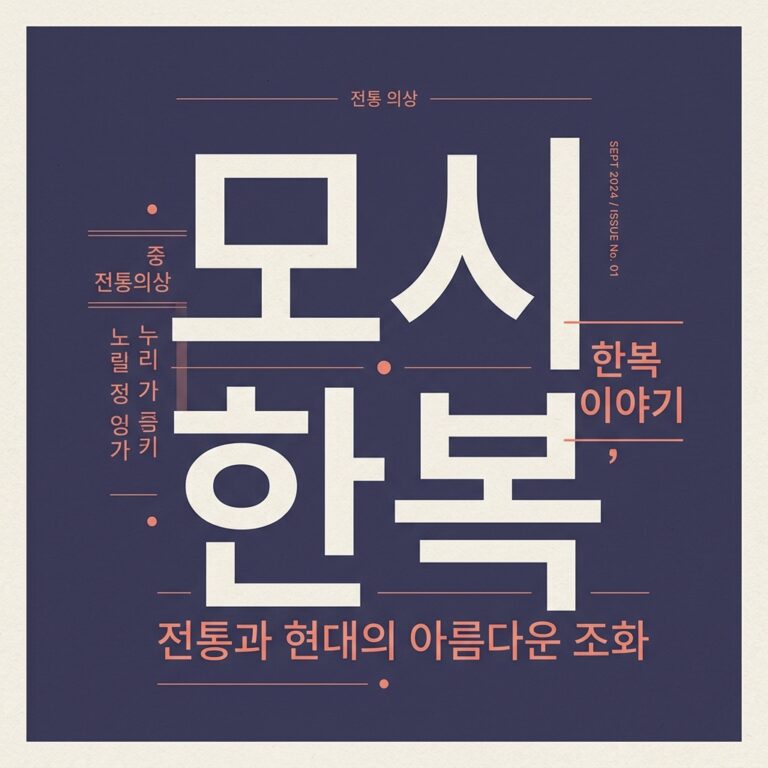 한여름의 백옥 같은 모시 한복
