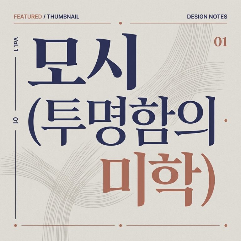 전통 모시옷이 가진 투명함의 미학