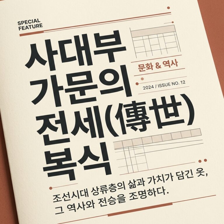 사대부 가문의 전세(傳世) 복식