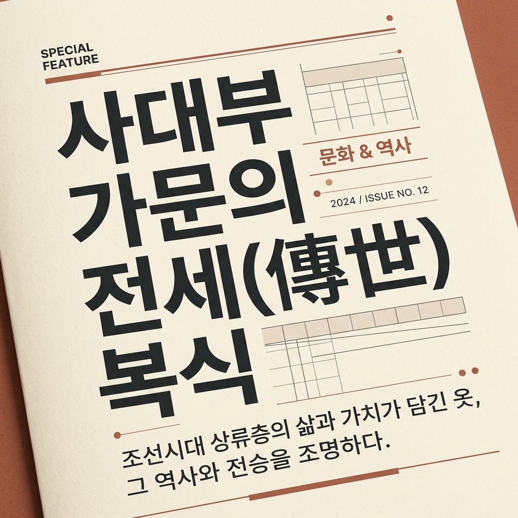 사대부 가문의 전세(傳世) 복식 제품 이미지