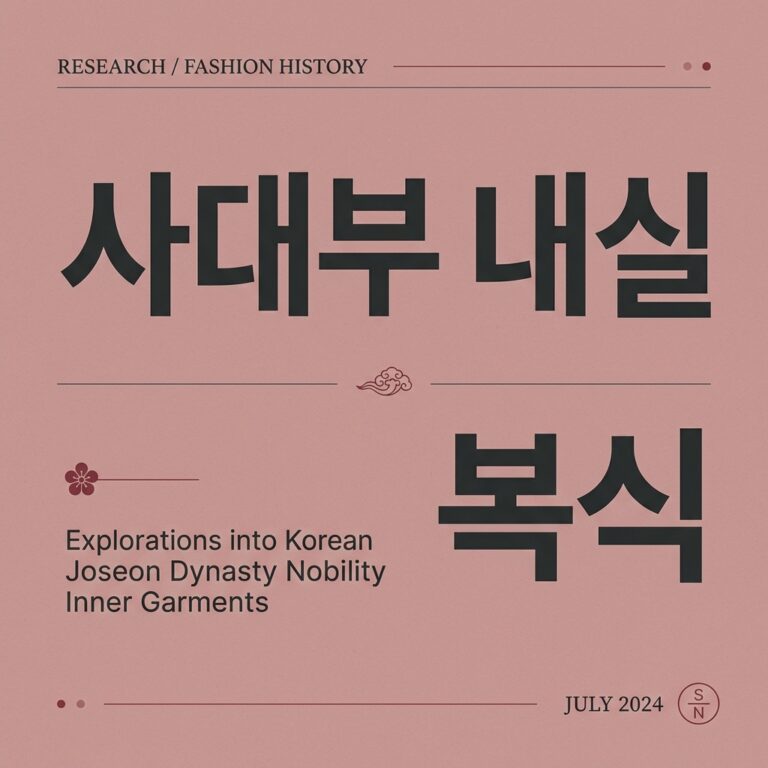 사대부 내실 복식에 나타난 자수 문양의 위계성