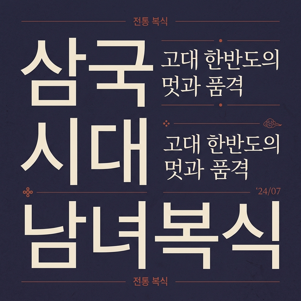 삼국 시대 남녀 복식의 구조와 기마 수렵 라이프의 상관관계 제품 이미지
