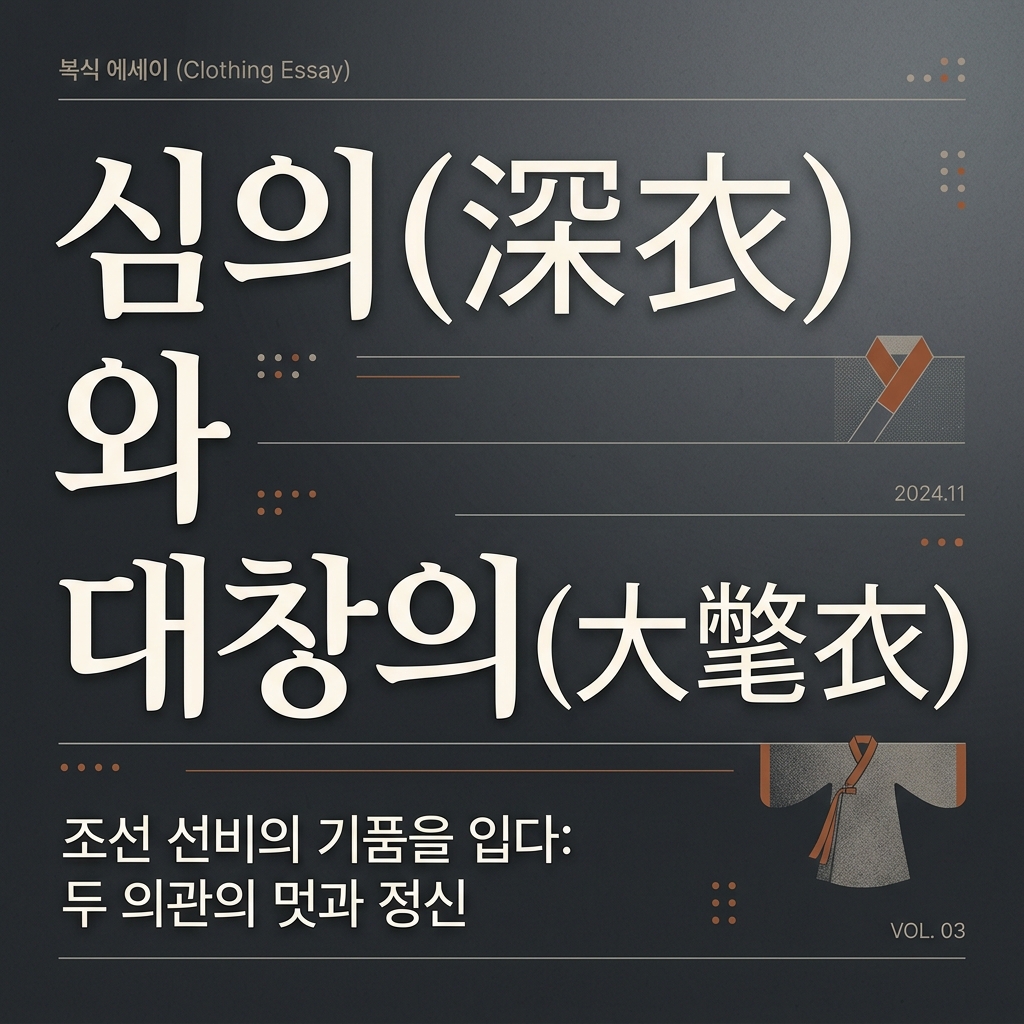 훈장 복식의 핵심: 심의(深衣)와 대창의(大氅衣) 제품 이미지