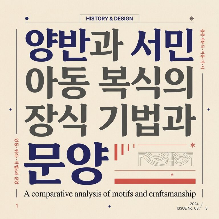 양반과 서민, 아동 복식의 장식 기법과 문양