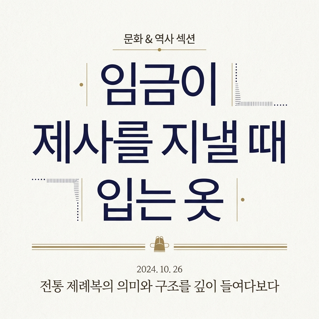 임금이 제사를 지낼 때 입는 옷에 들어가는 해, 달, 별 등 문양의 의미 분석) 제품 이미지