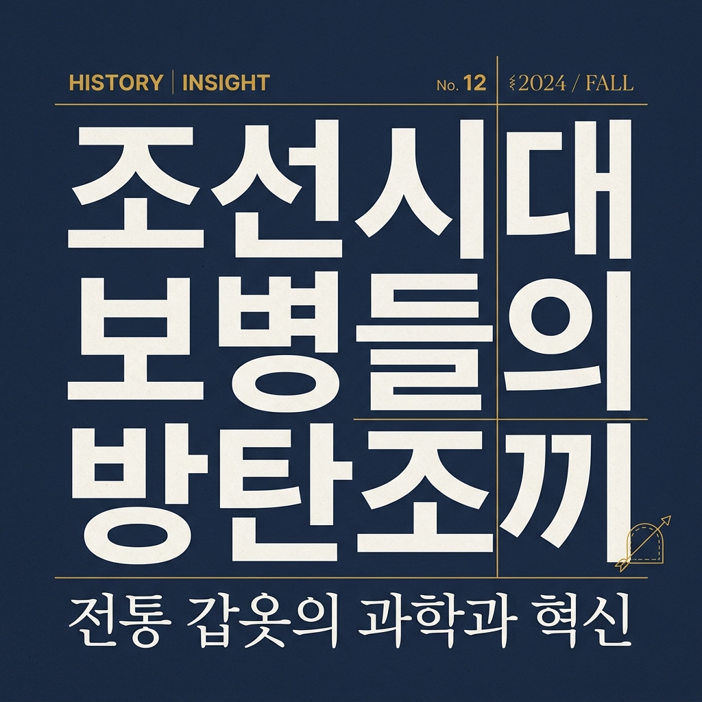 조선 시대 보병들의 방탄조끼 제품 이미지