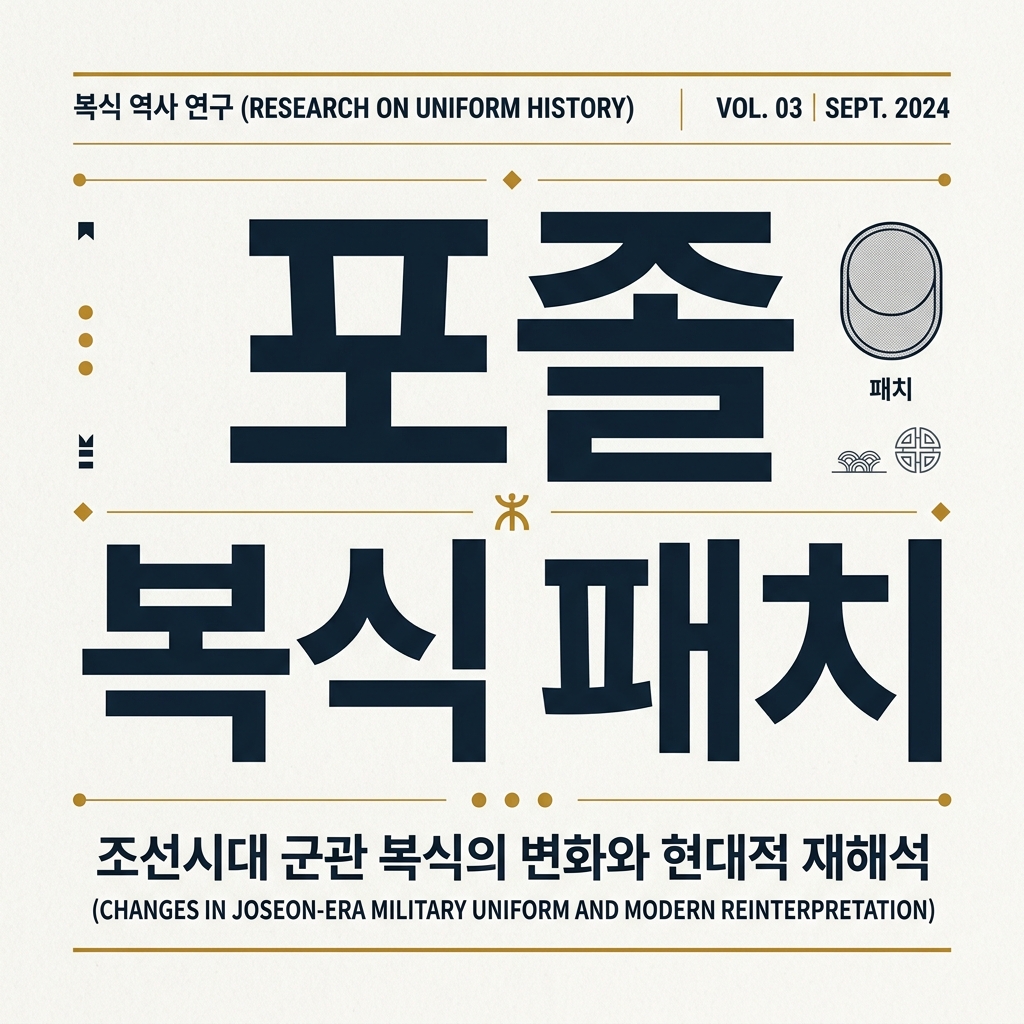 포졸 복식 패치에 나타난 시각적 통제와 치안 시스템 제품 이미지