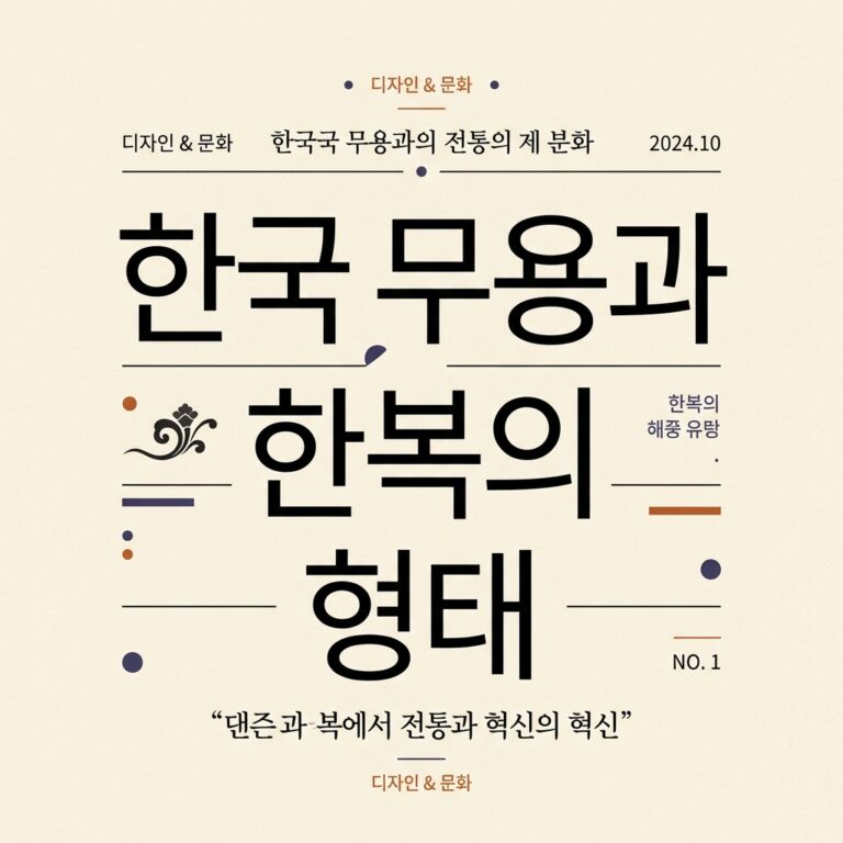 한국 무용과 한복의 형태학적 상관관계 분석