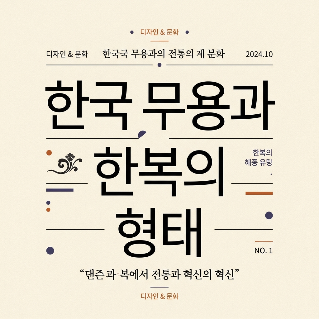 한국 무용과 한복의 형태학적 상관관계 분석 제품 이미지