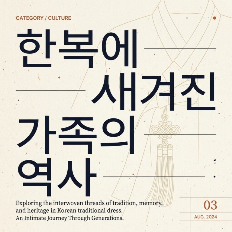 어르신들의 한복에 새겨진 가족의 역사