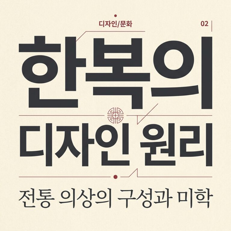 한복의 디자인 원리를 인문학적 사상과 결합