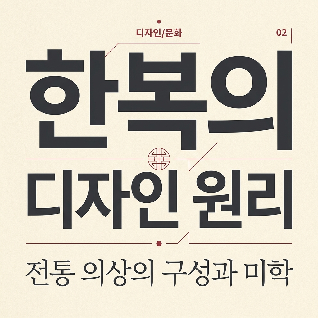 한복의 디자인 원리를 인문학적 사상과 결합 제품 이미지