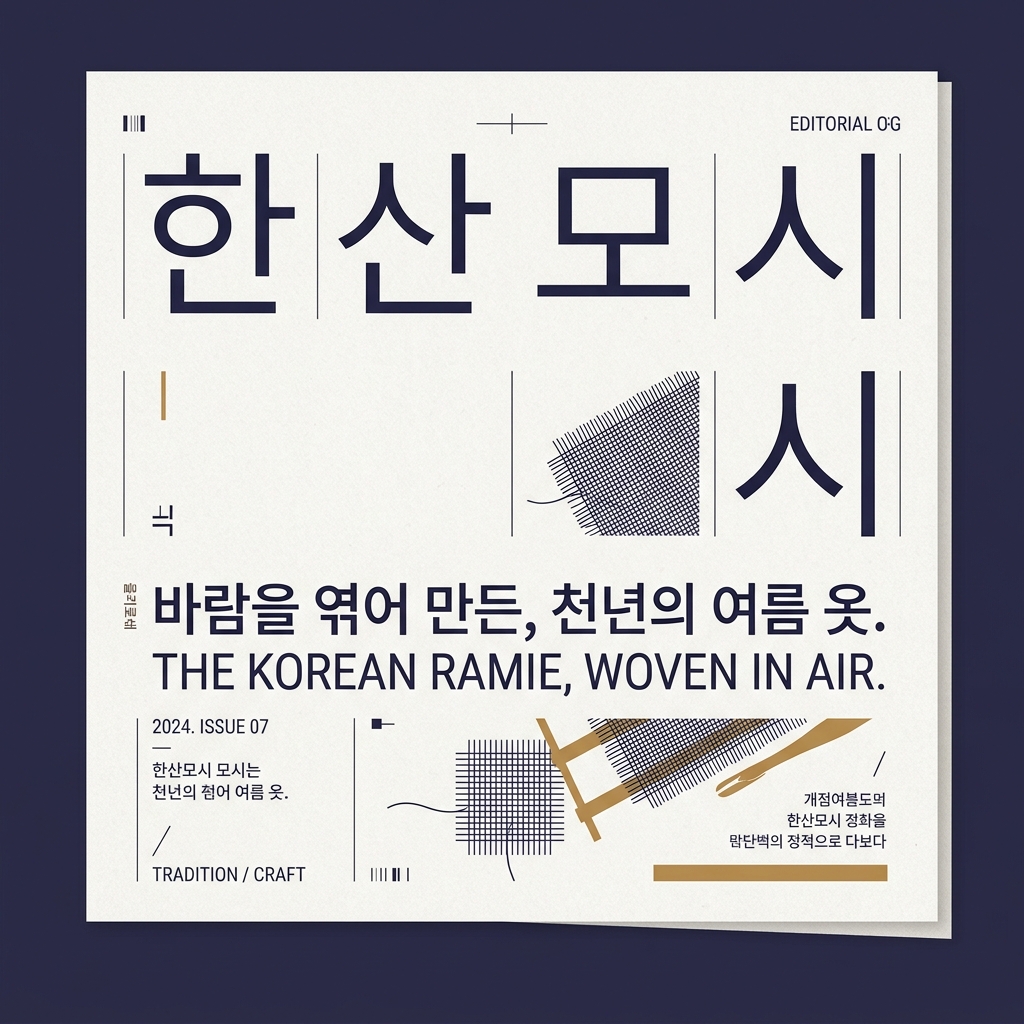 한산모시의 시대별 역사와 변천사 제품 이미지