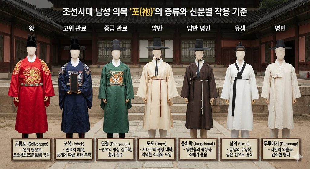 전통 남성 의복 '포(袍)'의 종류와 신분별 착용 기준 1 image 16
