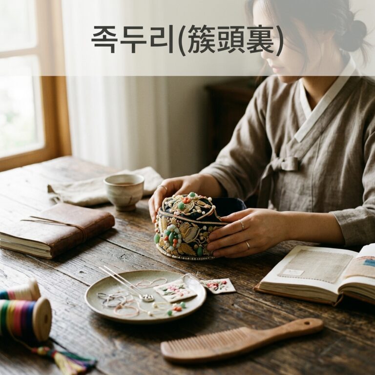 가체 금지령 이후 등장한 족두리(簇頭裏)의 내부 구조