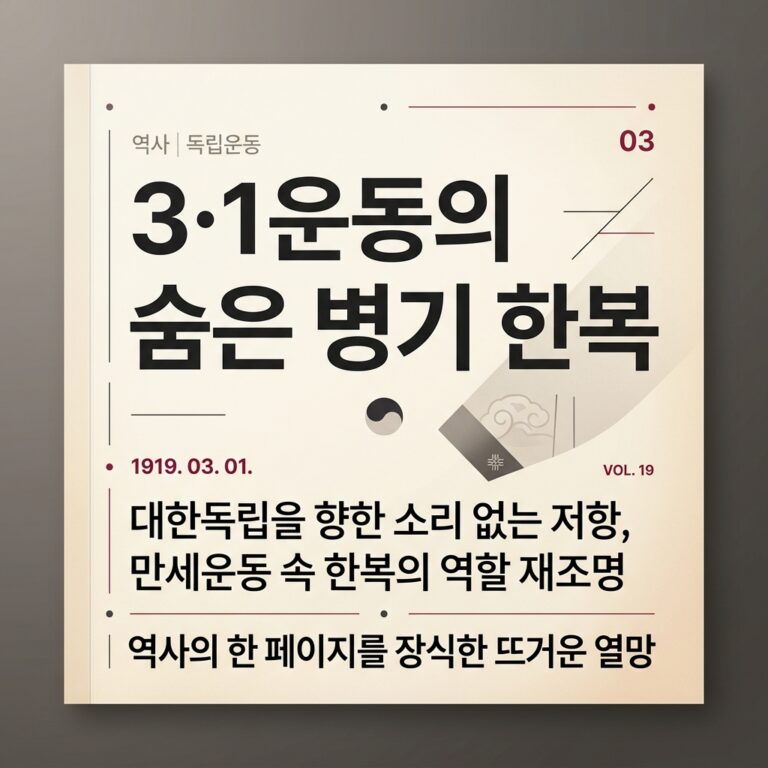 3·1운동의 숨은 병기 한복