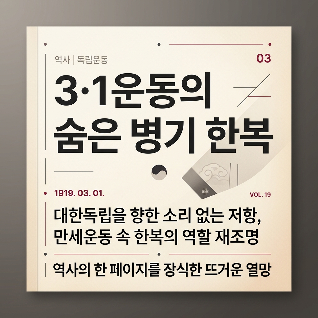 3·1운동의 숨은 병기 한복 제품 이미지