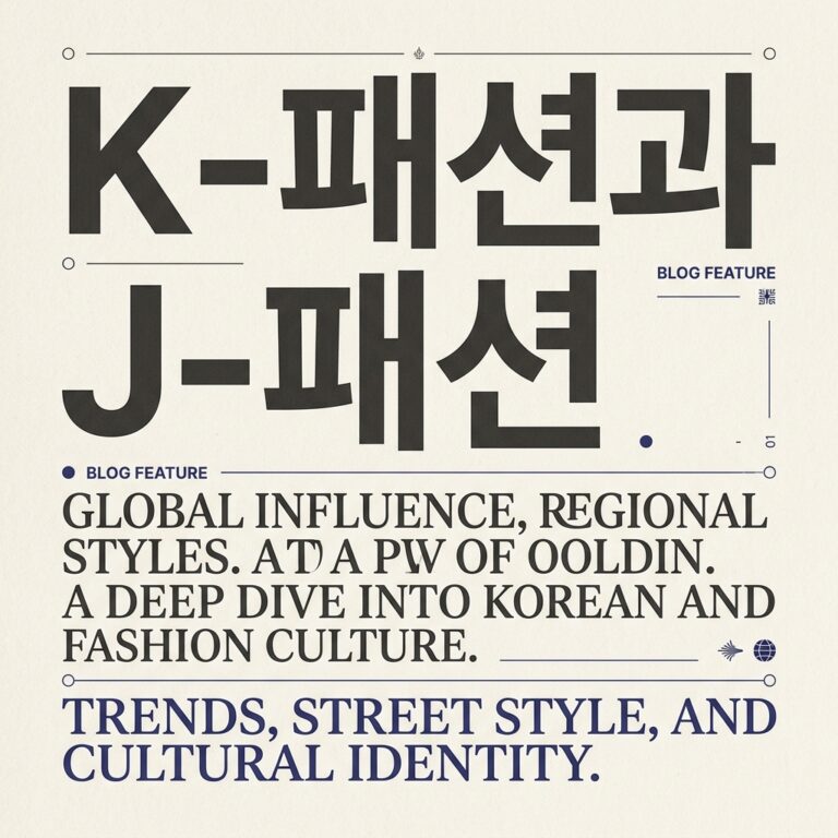 K-패션과 J-패션: 전통 복식의 힙한 재해석