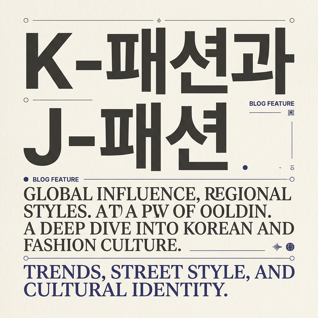 K-패션과 J-패션: 전통 복식의 힙한 재해석 제품 이미지