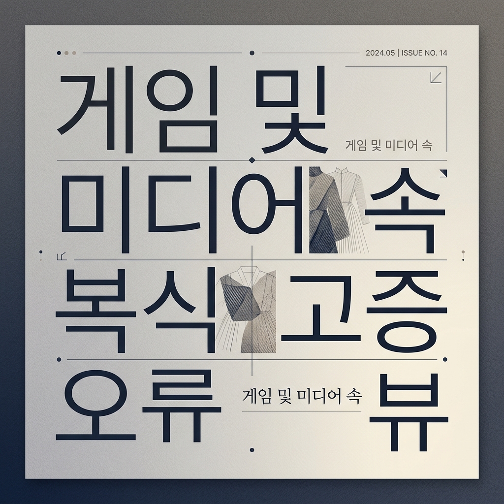 게임 및 미디어 속 복식 고증 오류: 글로벌 IT 기업들이 직면한 문화적 저작권 문제 제품 이미지