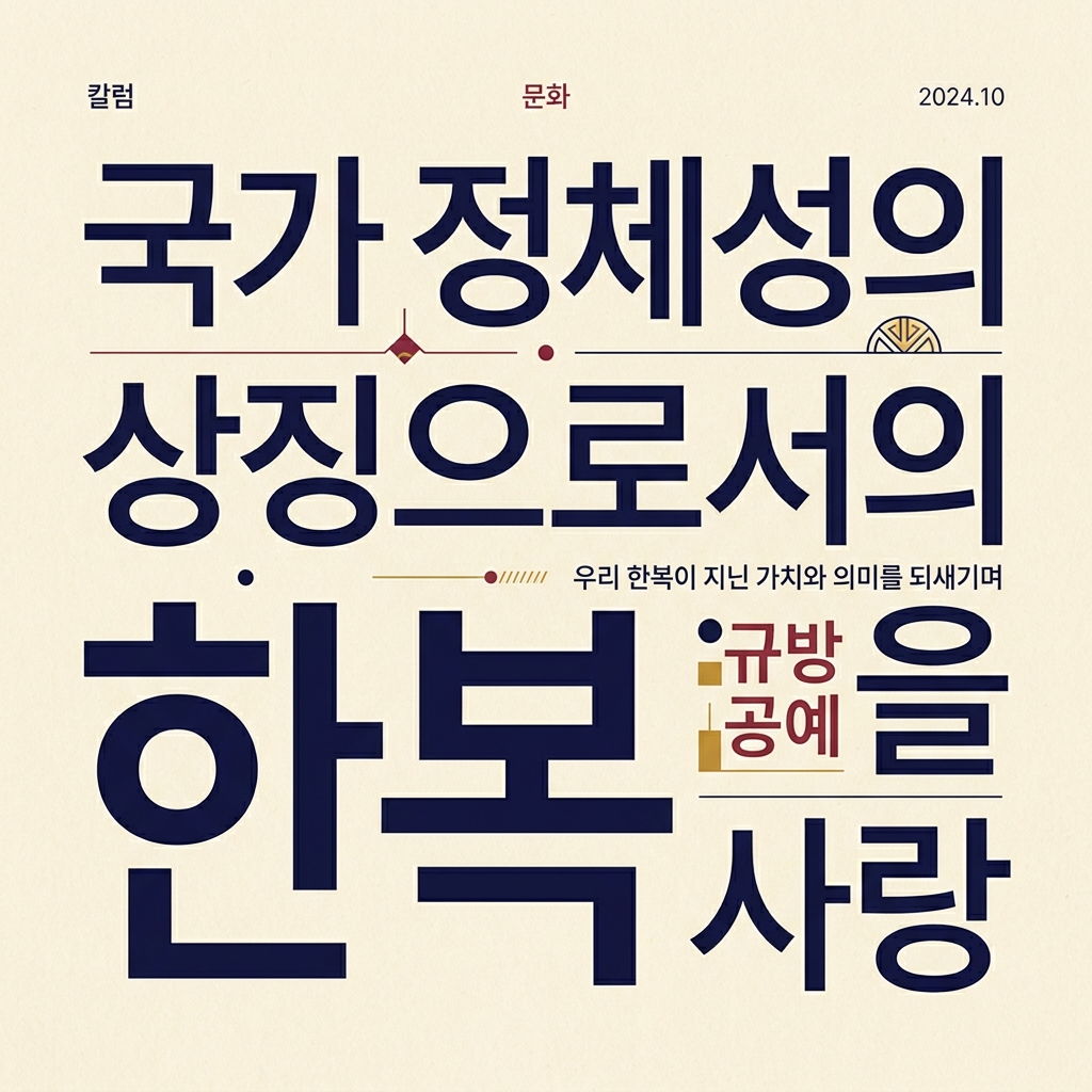 국가 정체성의 상징으로서의 한복 제품 이미지